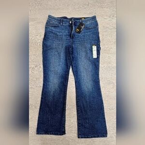 Nwt Womens Lee Blue Boot Cut Jeans Classic Denim Style - Size 14